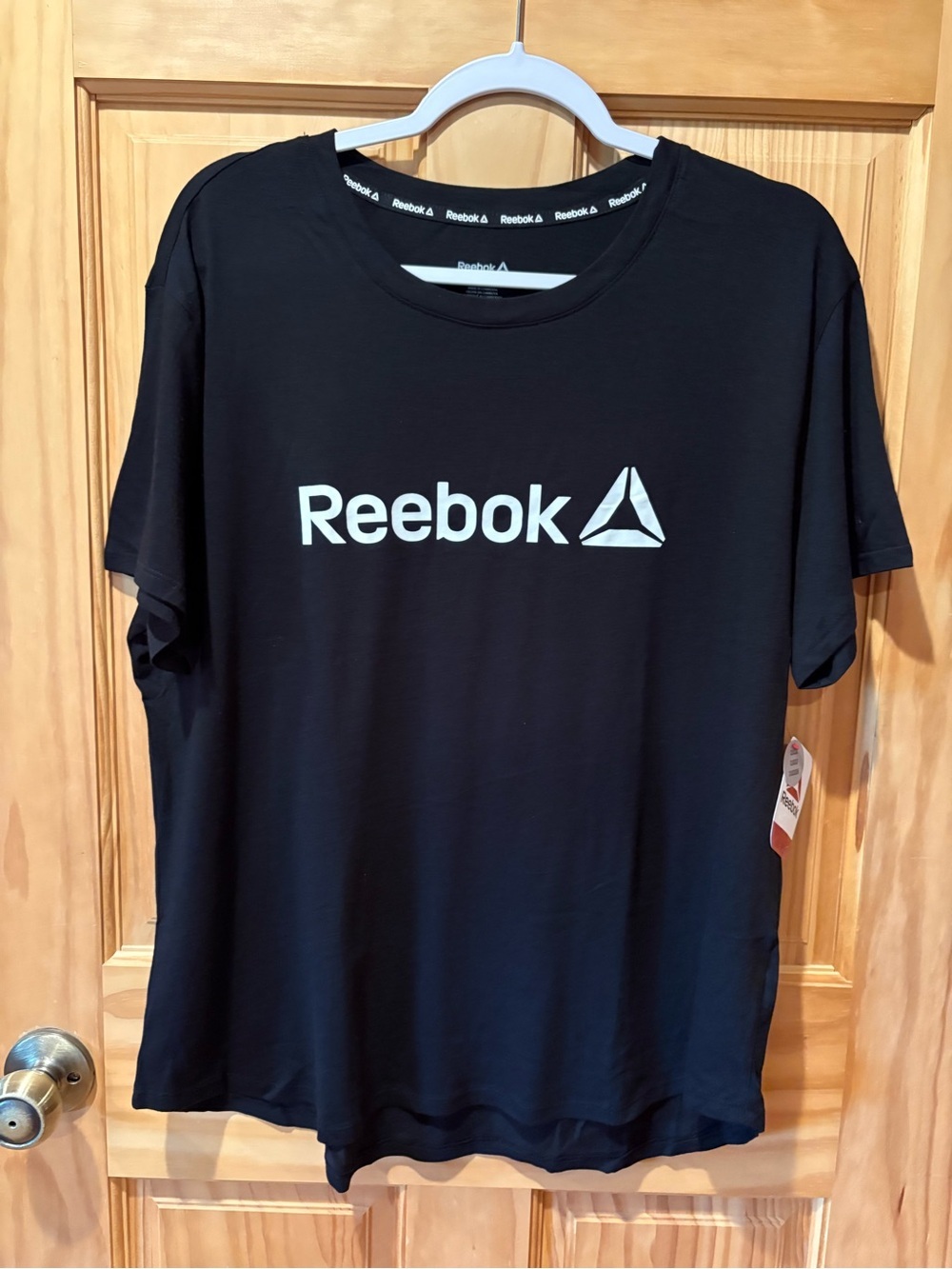 Reebok Identity Women's Graphic T-Shirt XL NWT black white